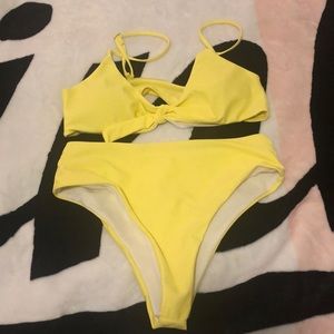 SHEIN yellow bikini